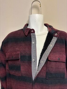 O’NEILLFleece Lined Plaid Shirt Sz XL